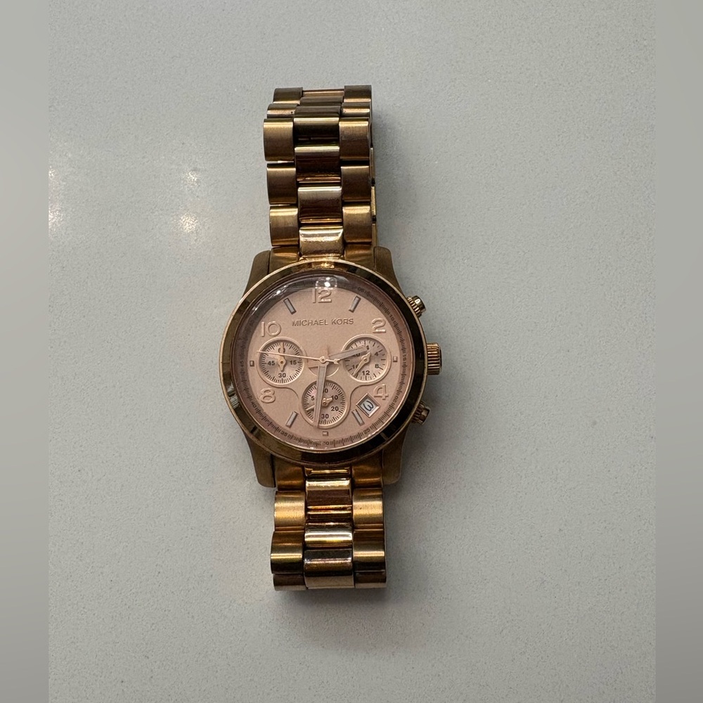 Michael Kors Rose Gold Chronograph Watch